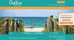 Desktop Screenshot of captivabeachresort.com