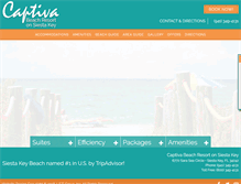 Tablet Screenshot of captivabeachresort.com